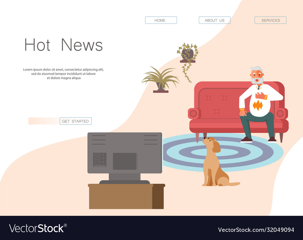 Fake news website Royalty Free Vector Image - VectorStock
