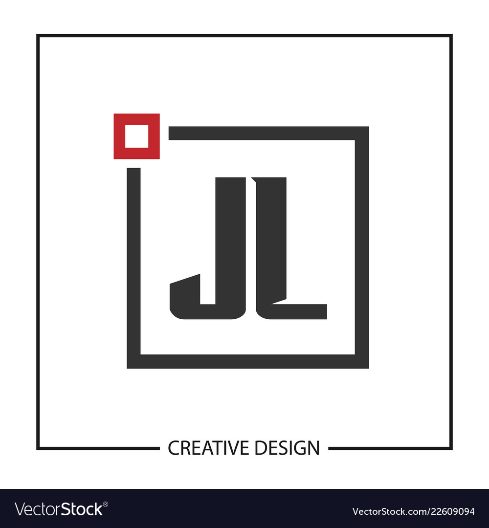 Original jl Buchstaben Logo Vorlage Design