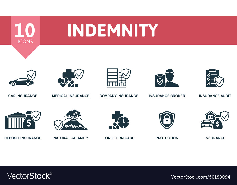 Insurance Icon Set - Comprehensive Coverage