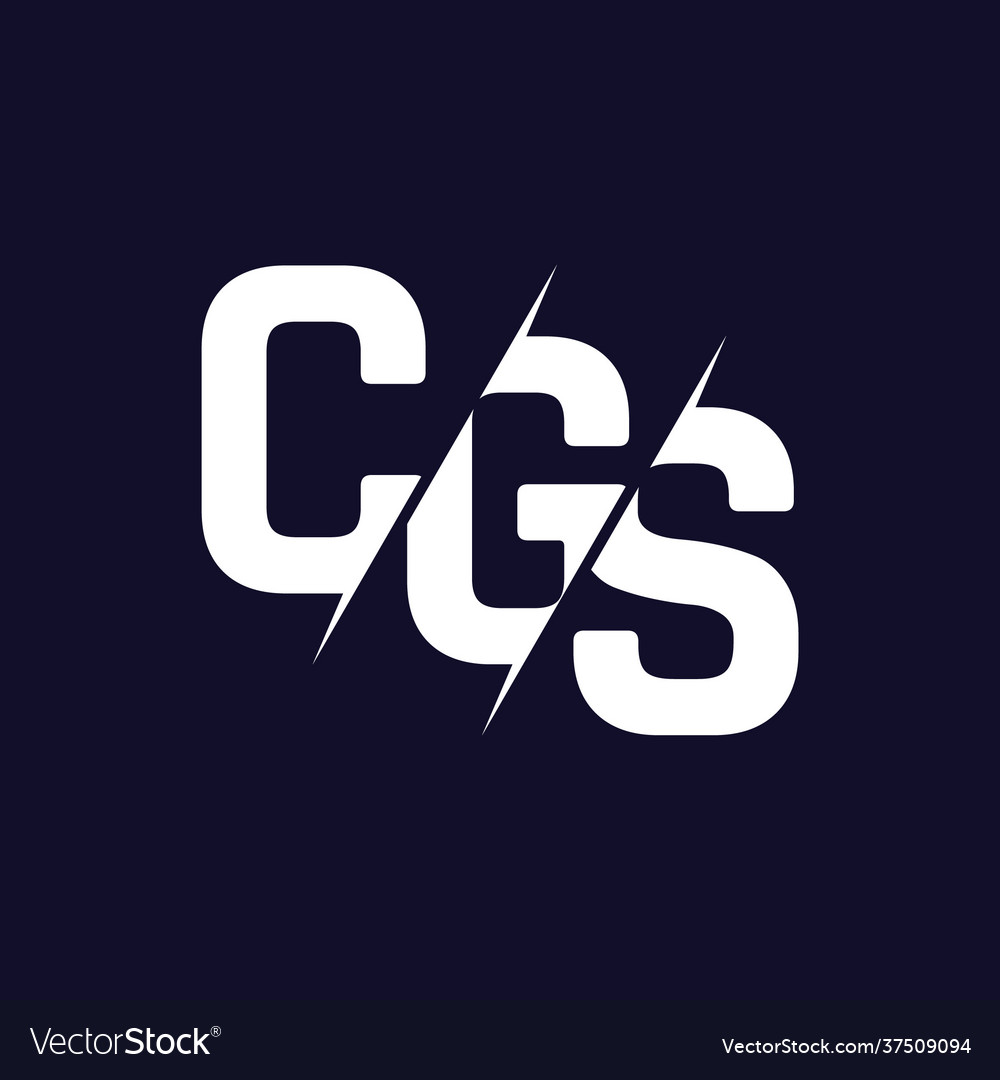 Monogram letters initial logo design cgs