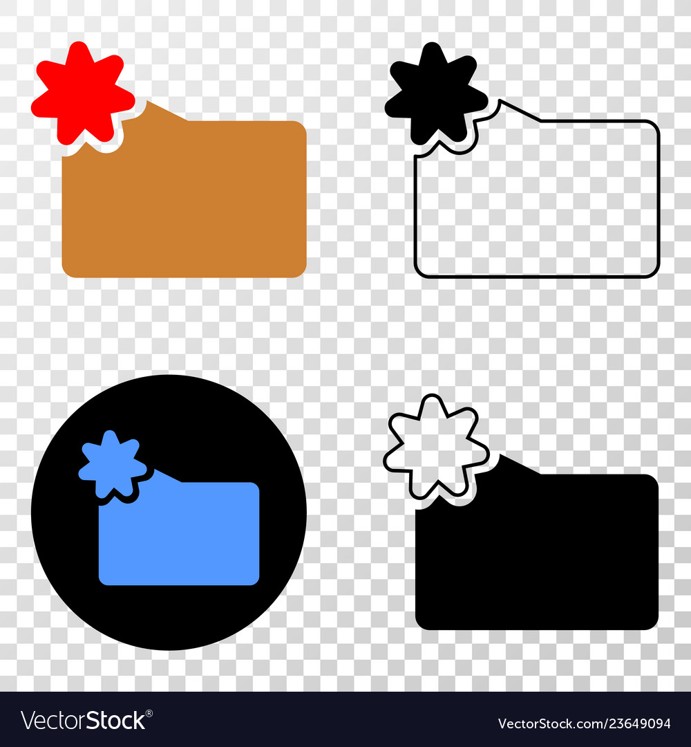 New folder eps icon with contour version