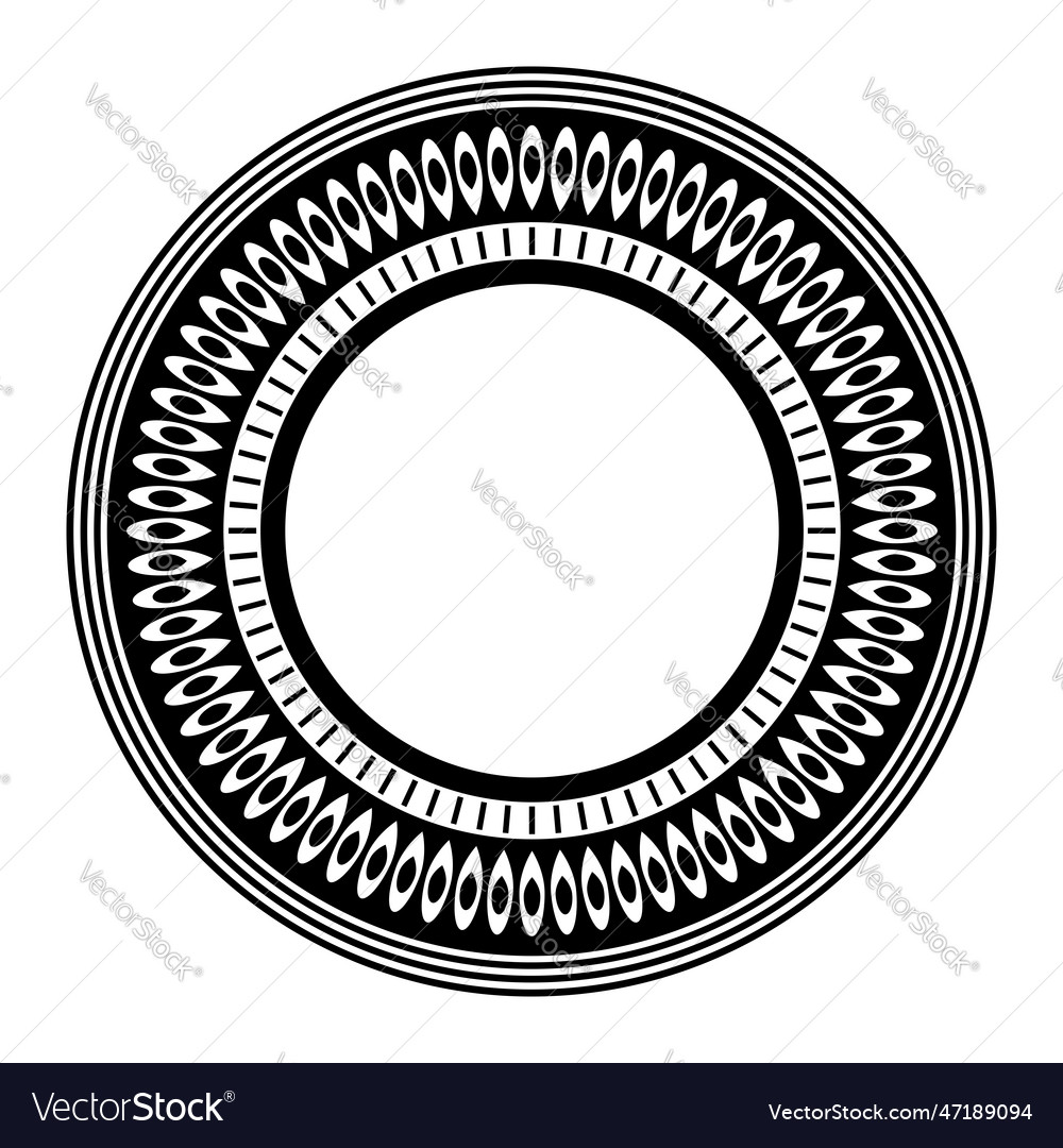 Radial circular pattern for decorative frame