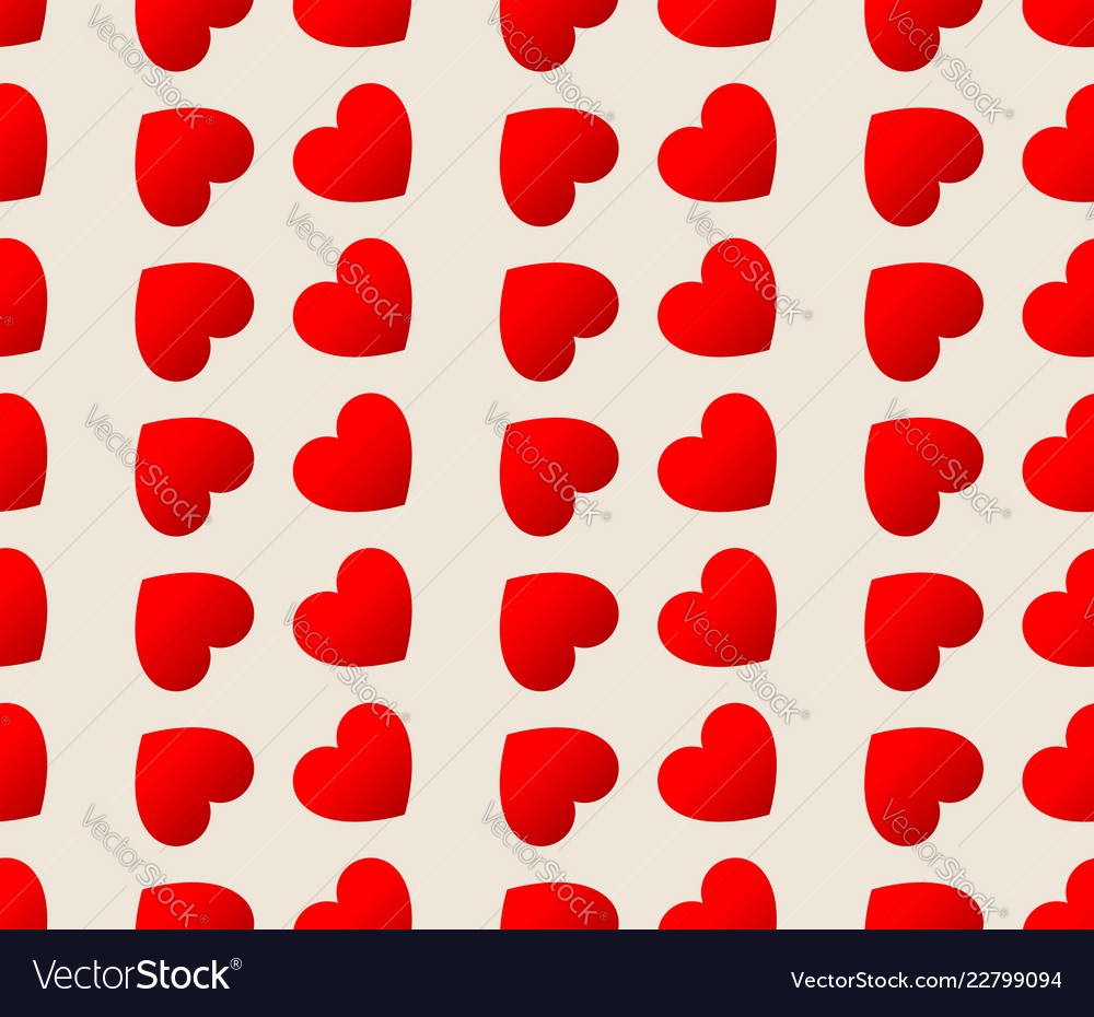 Repeatable heart pattern background graphics vector image Repeatable heart pattern background graphics