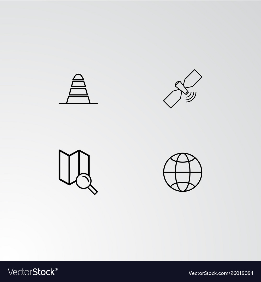 Set 4 perfect icons for navigation