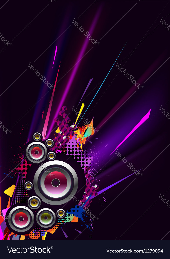 Vibrant Musik Party Poster