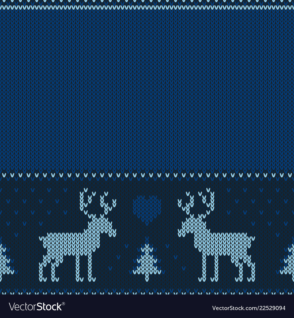 Winter Knitted Geometric Pattern