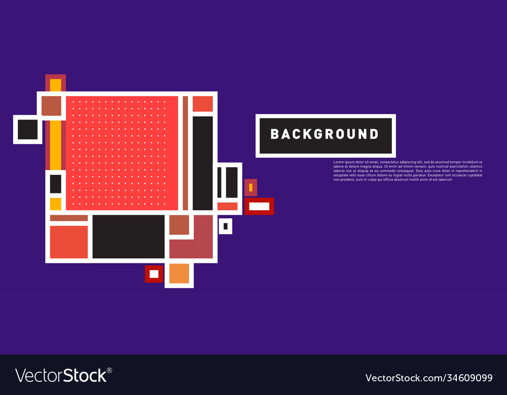 Abstract colorful rectangle background for banner vector image Abstract colorful rectangle background for banner