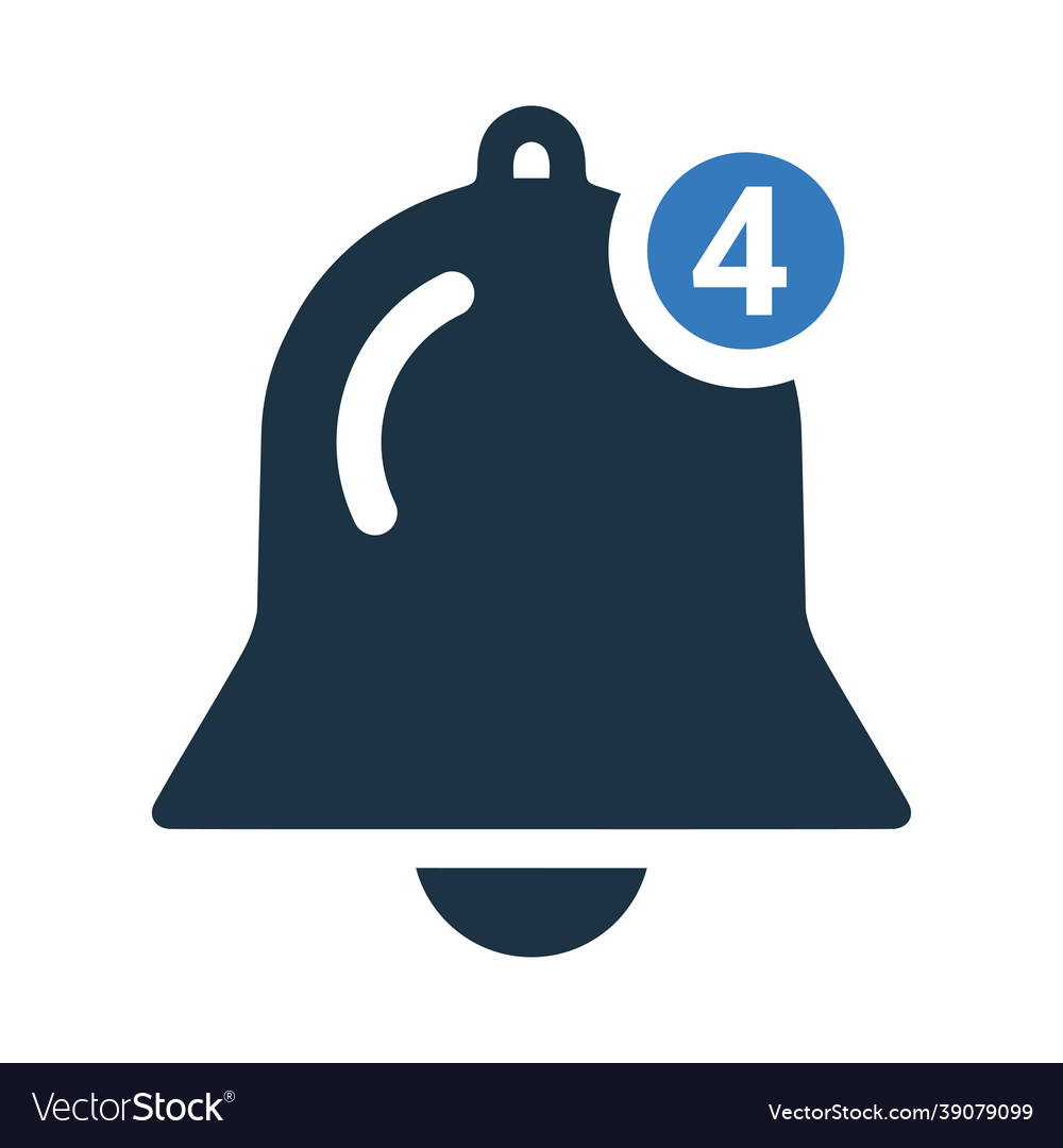 Alarm notification icon simple editable