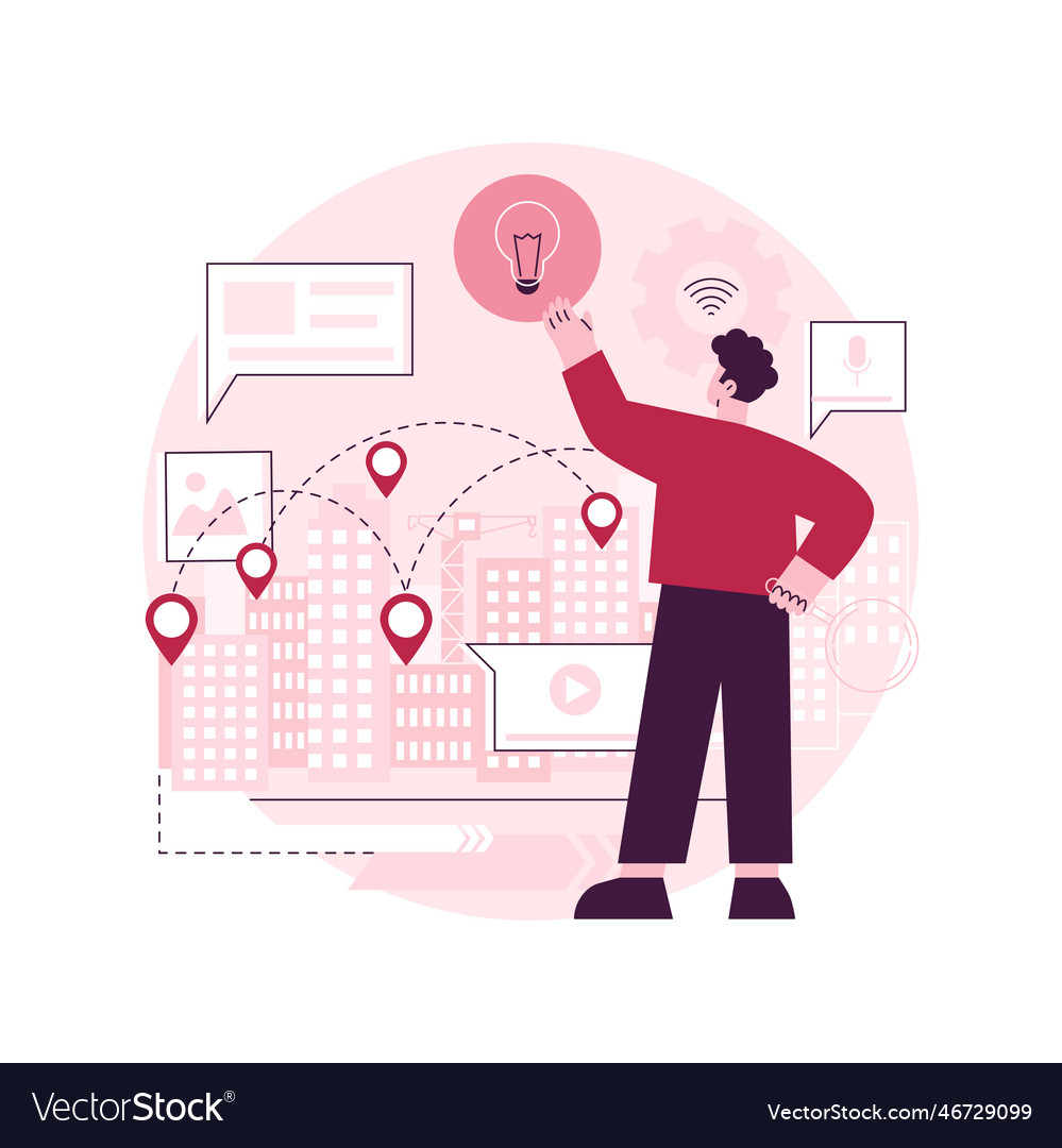 Building information modeling abstract concept vector image Building information modeling abstract concept