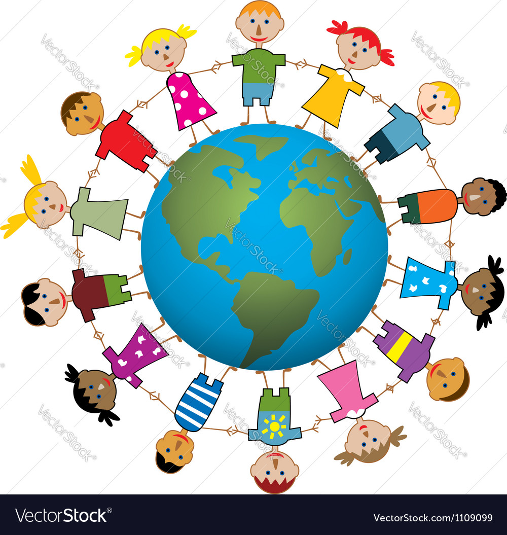 Children around world Royalty Free Vector Image