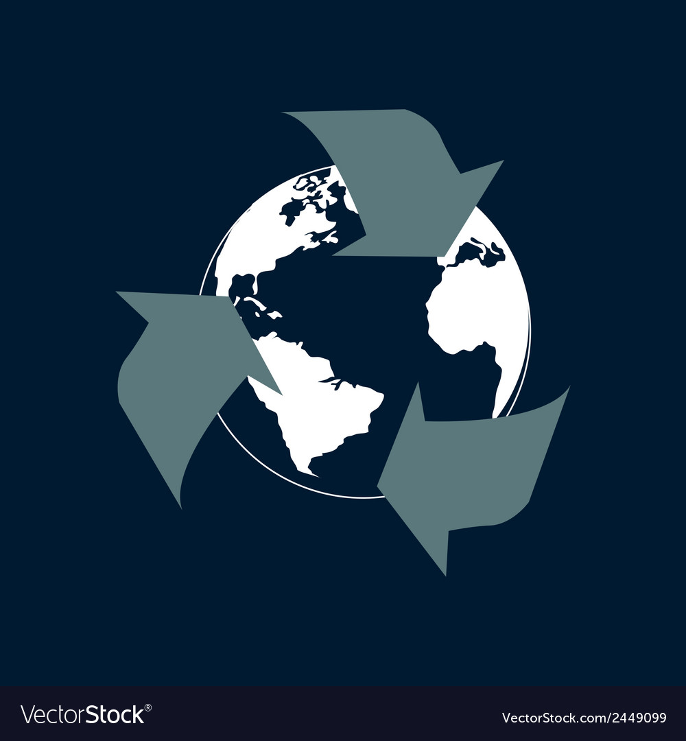 Eco design over blue background