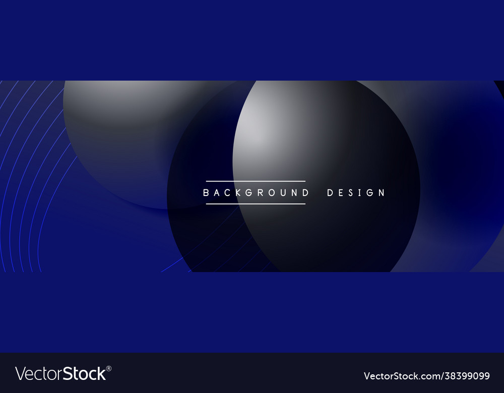 Gradient circles with shadows techno vector image Gradient circles with shadows techno