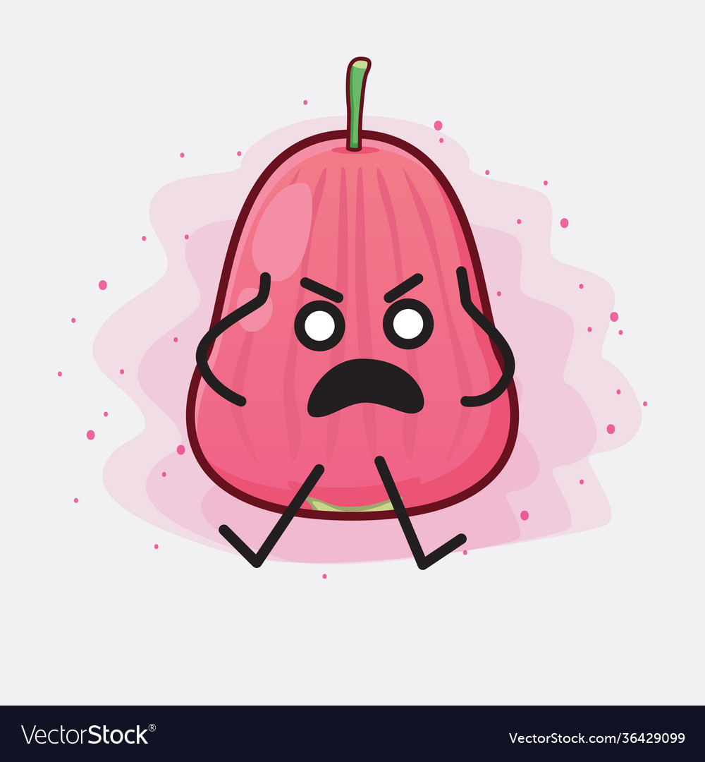 Java apple fruit cute character with simple face