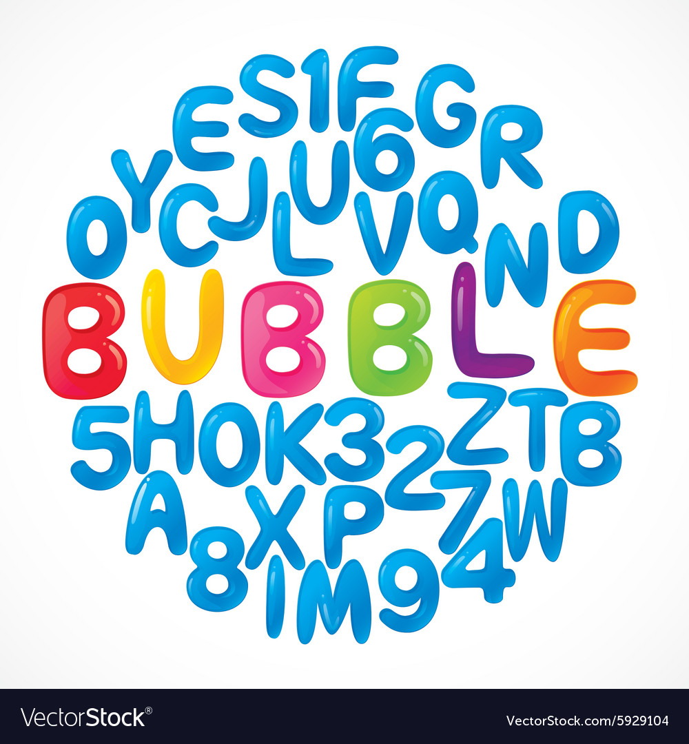 Bubble alphabet