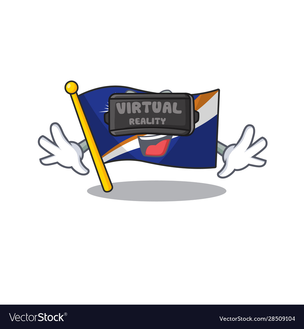 Cool flag marshall island scroll character using