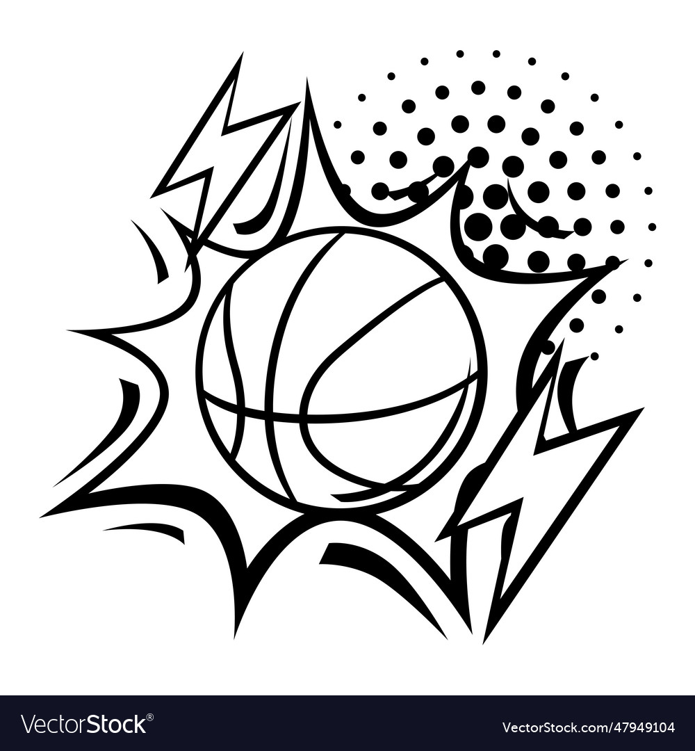 Emblem mit Basketball-Symbolen Sport Club-Label vector image Emblem mit Basketball-Symbolen Sport Club-Label