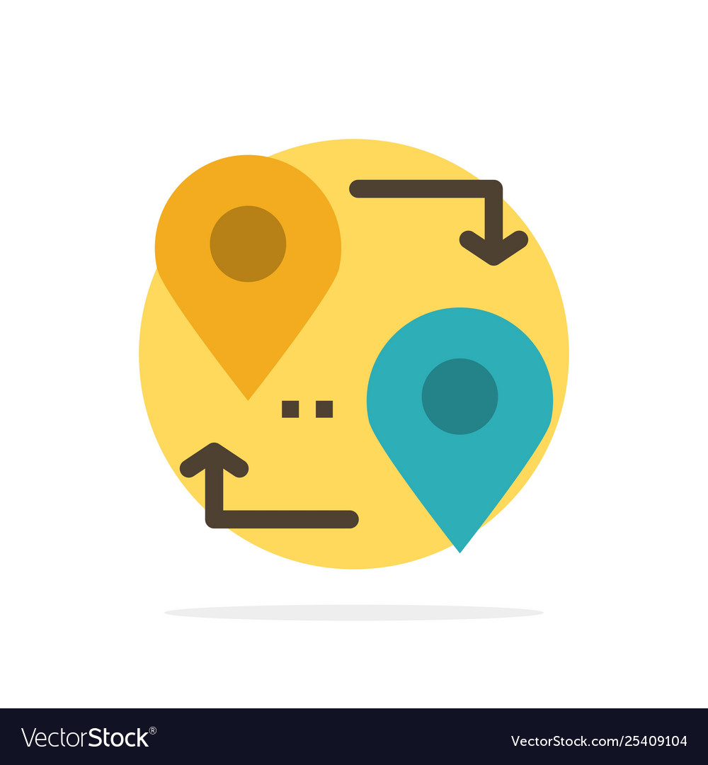 Location map pointer travel abstract circle vector image Location map pointer travel abstract circle