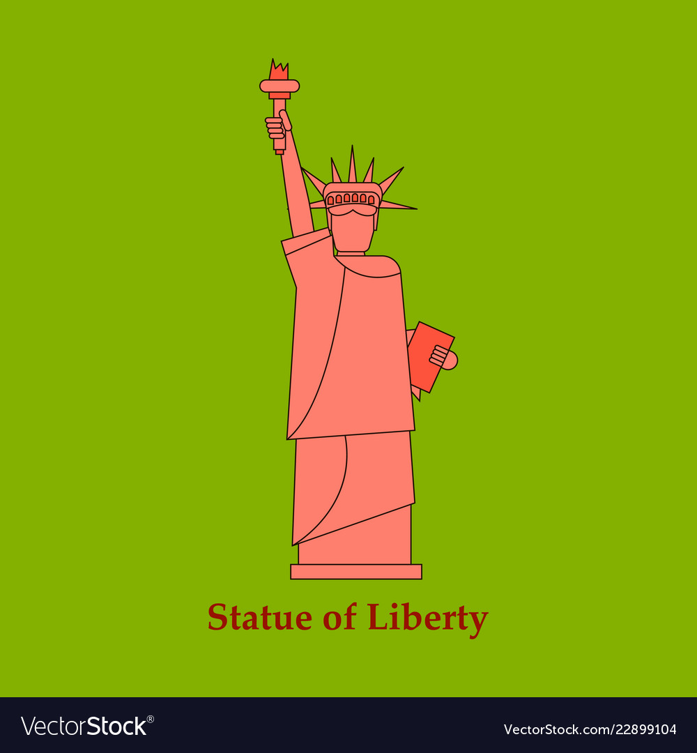 Portrait statue of liberty usa poster black