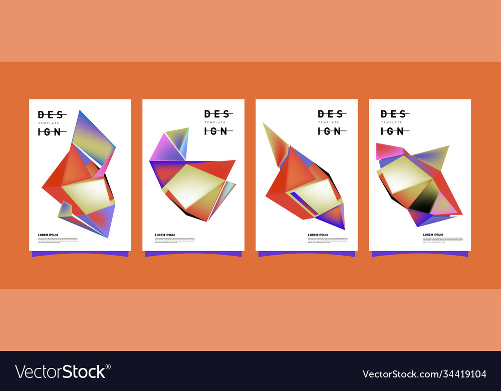 Simple colorful abstract geometric background