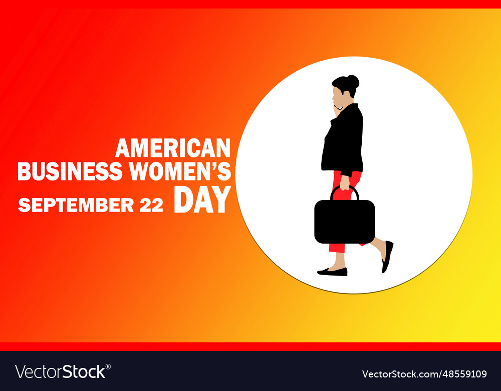American business womens day Royalty Free Vector Image