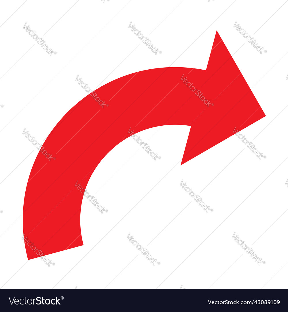 Circular arrow pointer shape element vector image Circular arrow pointer shape element