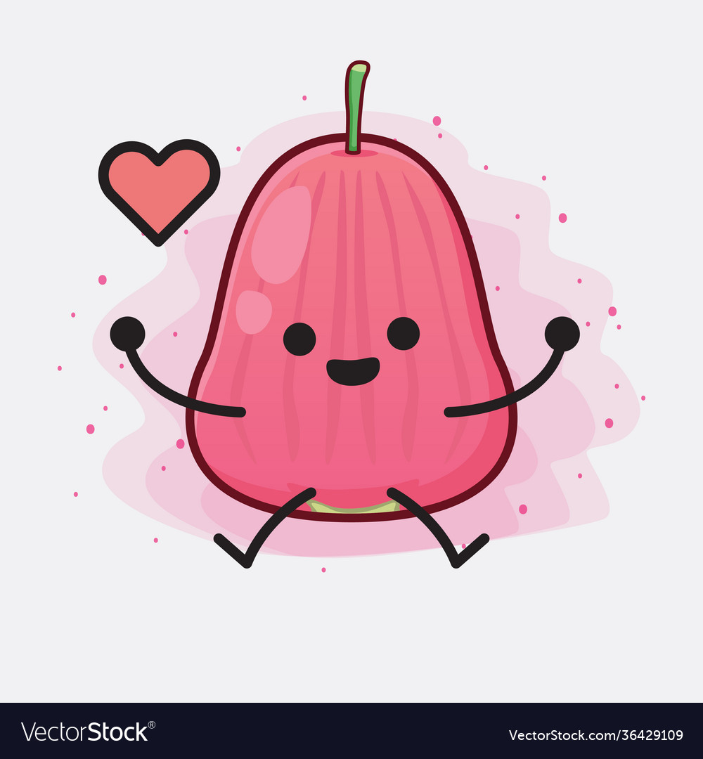 Java apple fruit cute character with simple face
