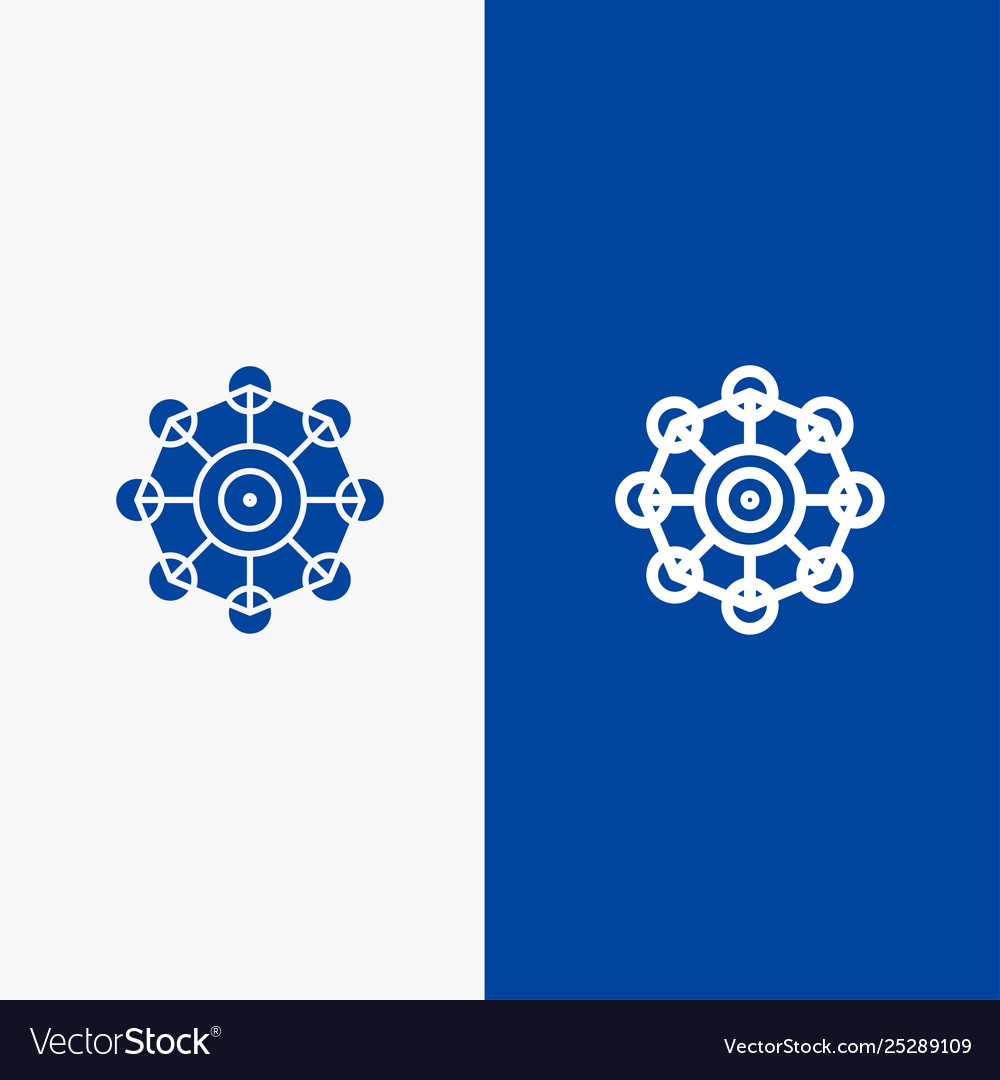 Learning machine science line Vector Image Learning machine science line