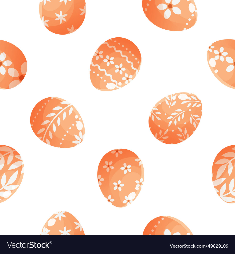 Seamless pattern for easter and spring from eggs Vector Image Seamless pattern for easter and spring from eggs