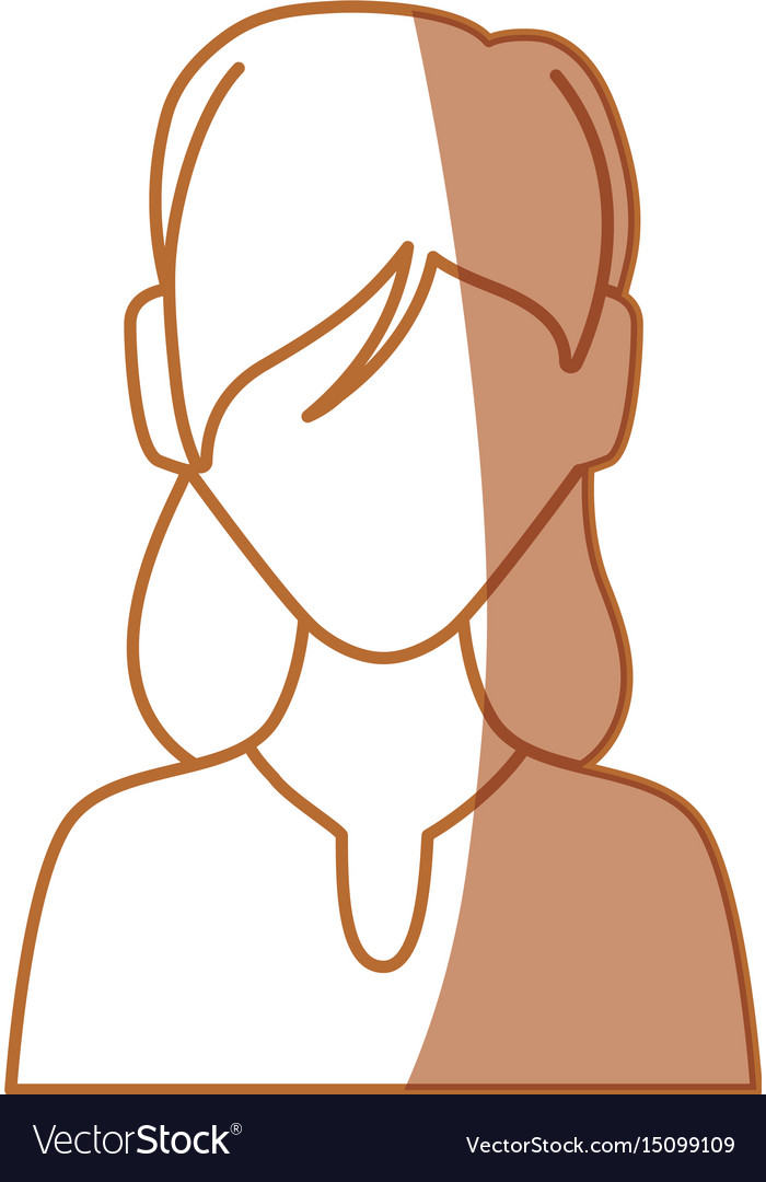 Woman faceless avatar