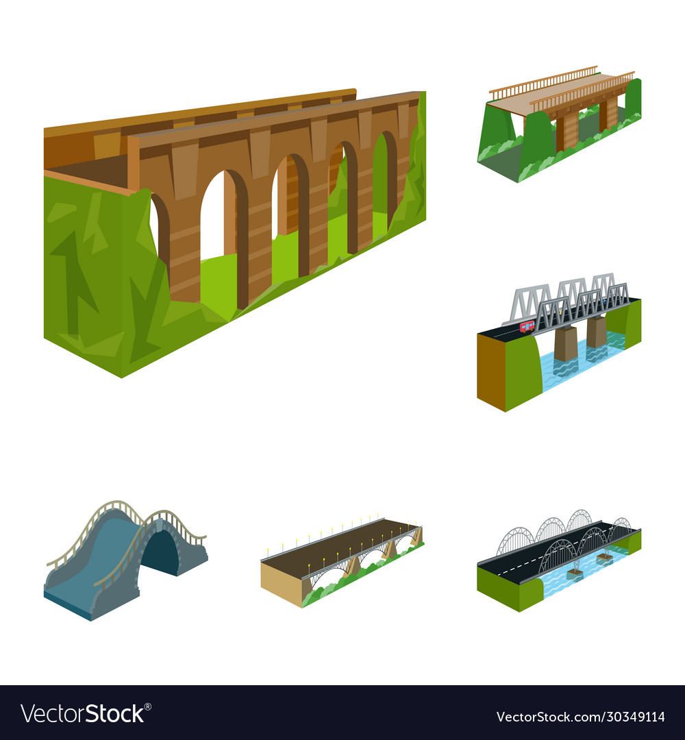 Bridgework and architecture vector image Bridgework and architecture