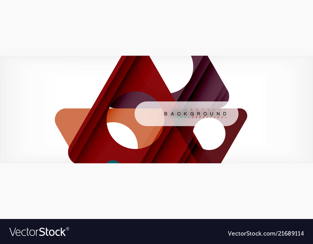 Circle and triangle abstract background