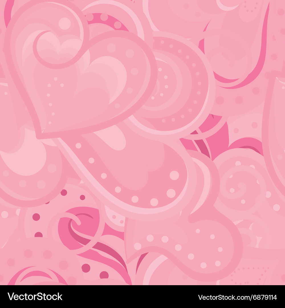 Cute valentines seamless pattern Royalty Free Vector Image