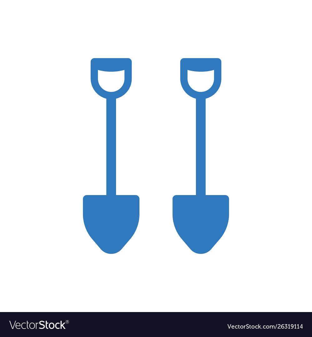 Digging shovel icon