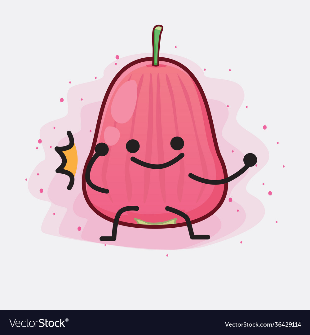 Java apple fruit cute character with simple face