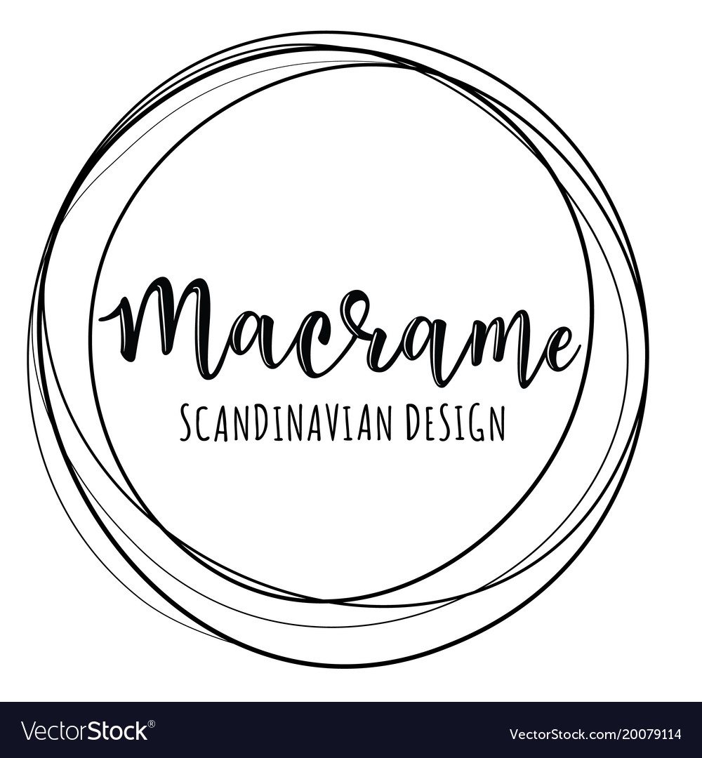 Логотип макраме рисунок