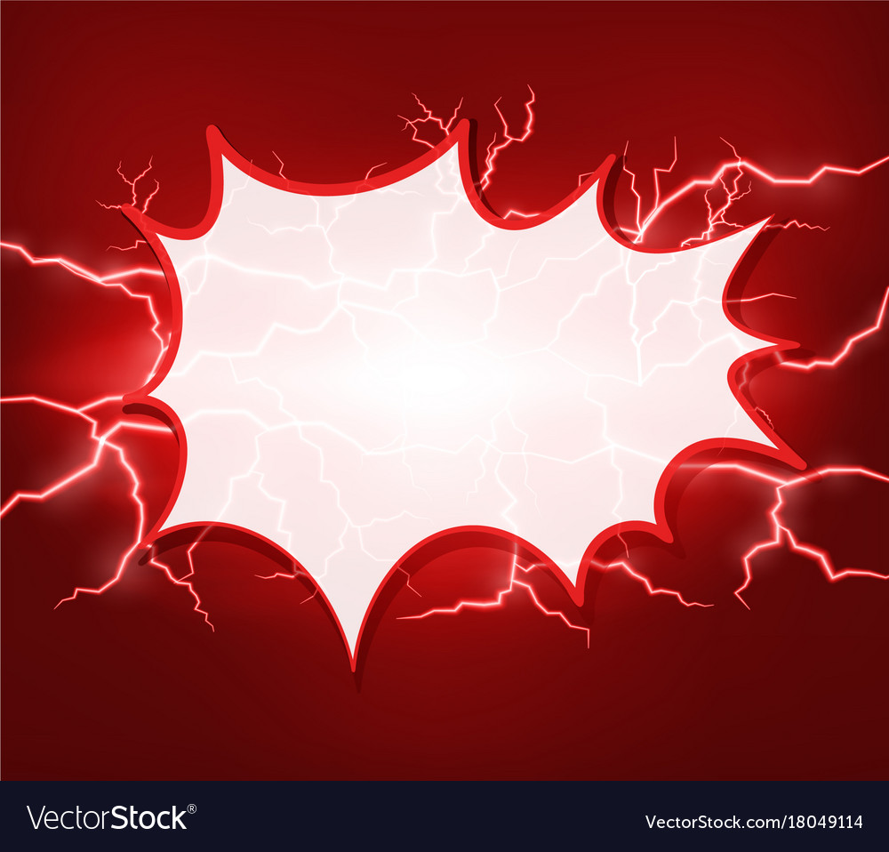 Red Lightning Splash Effect