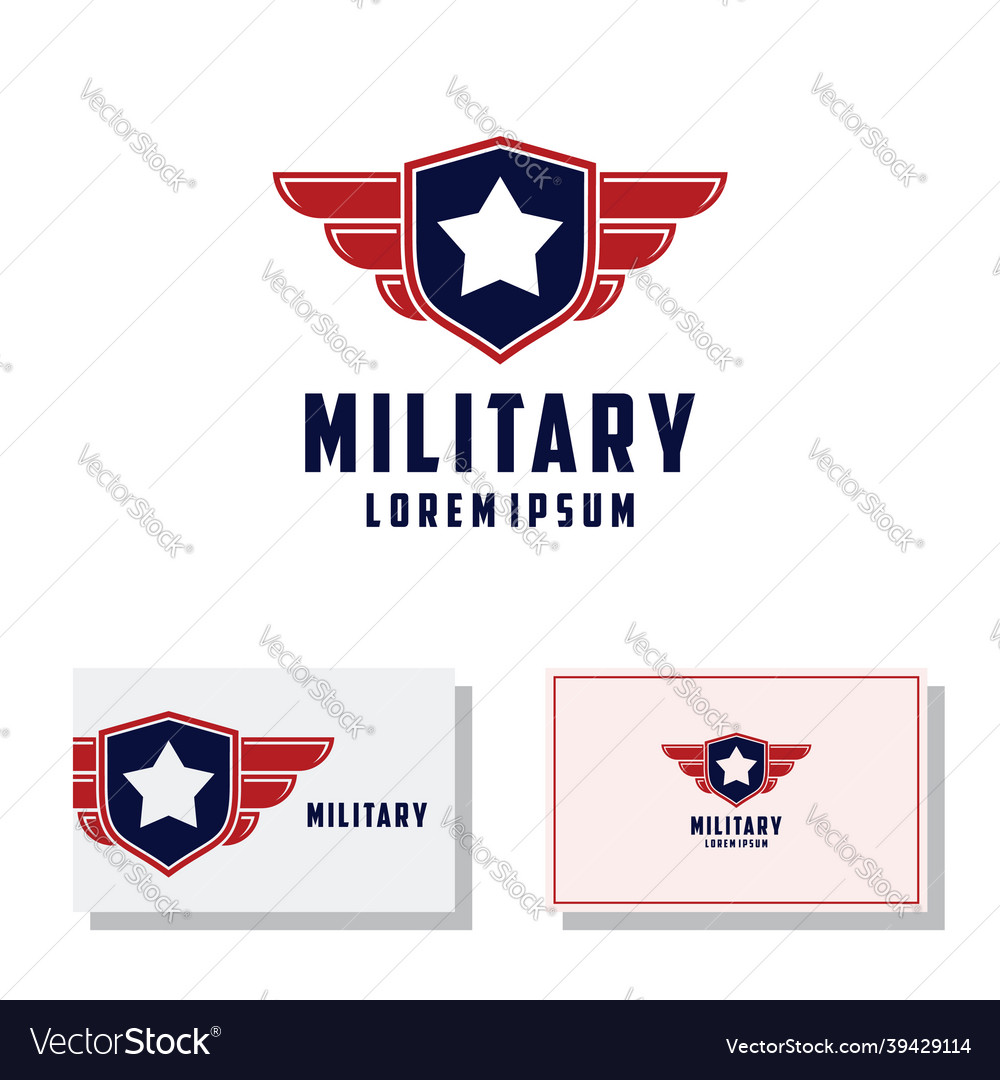 Shield america wing logo military graphic