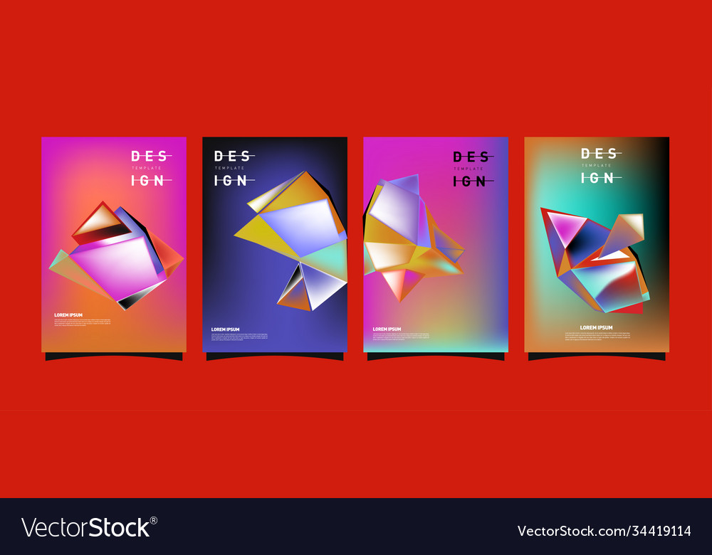 Simple colorful abstract geometric background Vector Image Simple colorful abstract geometric background