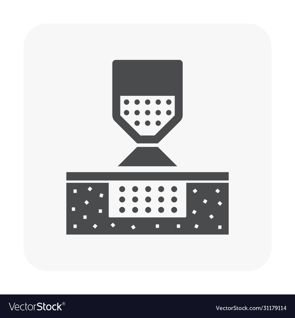 Soil testing icon vector image Soil testing icon