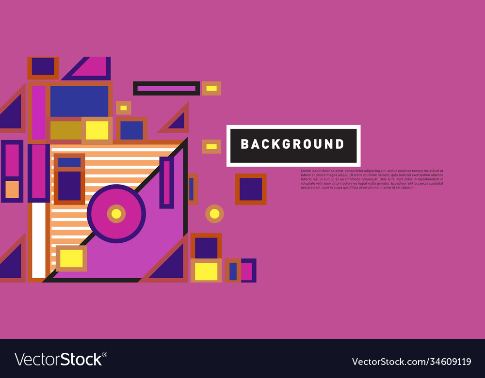 Abstract colorful rectangle background for banner