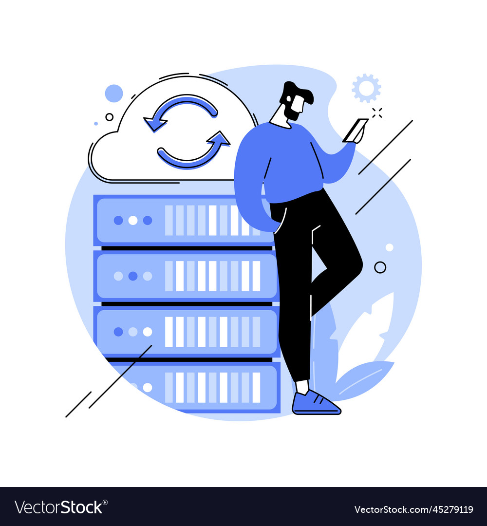 Backup server abstract concept