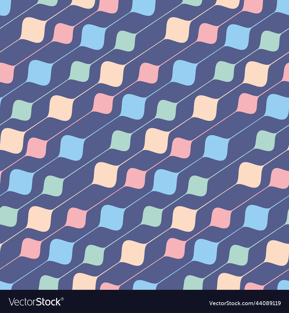 Bead on a string abstract art seamless pattern vector image Bead on a string abstract art seamless pattern