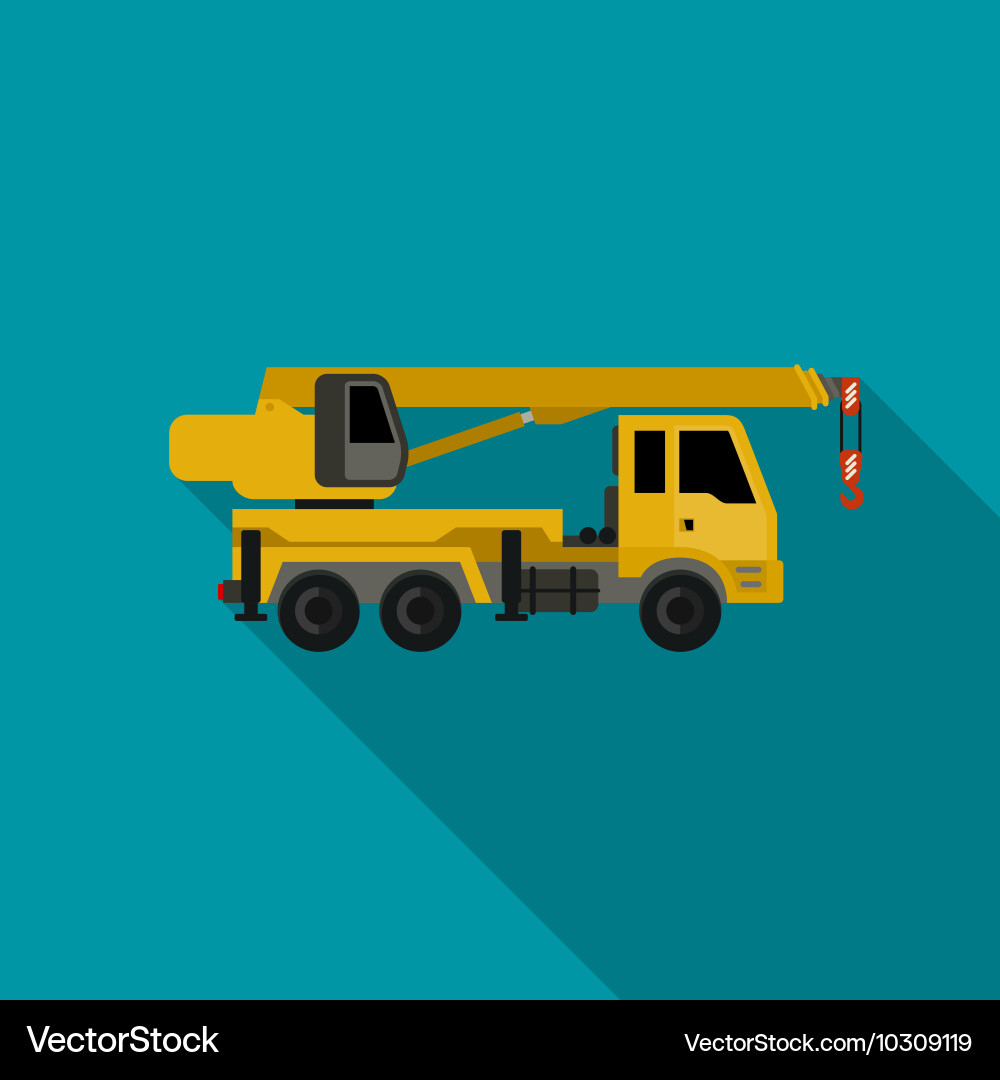Crane flat icon Royalty Free Vector Image - VectorStock