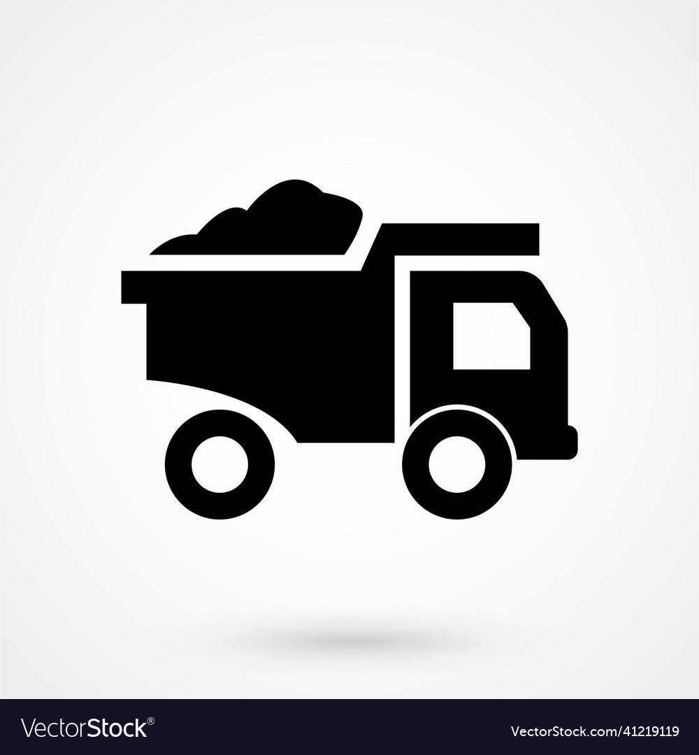 Dump truck icon Royalty Free Vector Image - VectorStock