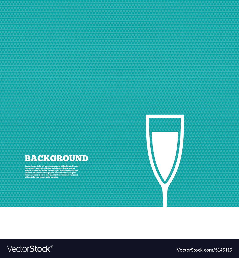 Glass of champagne sign icon alcohol drink