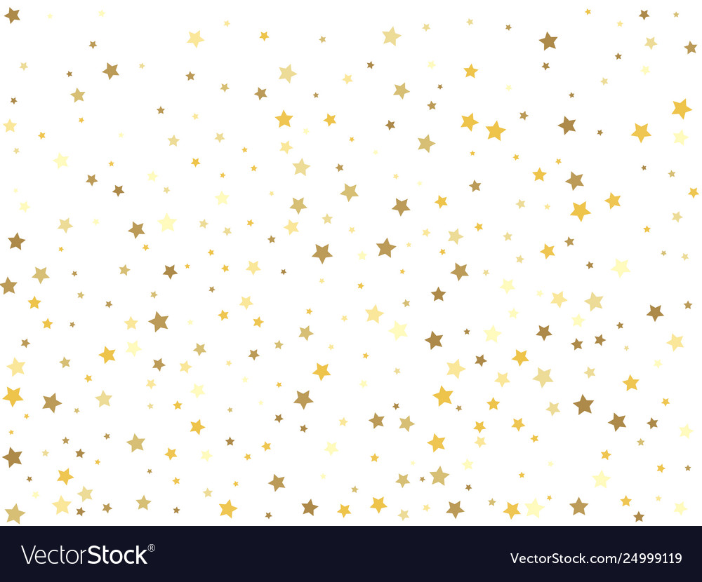 Gold stars on a white background