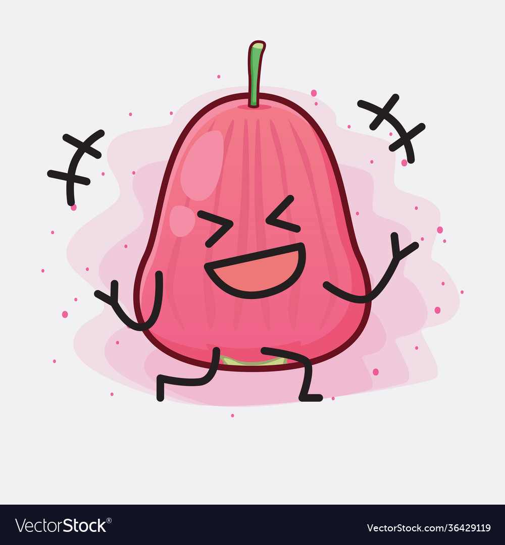 Java apple fruit cute character with simple face