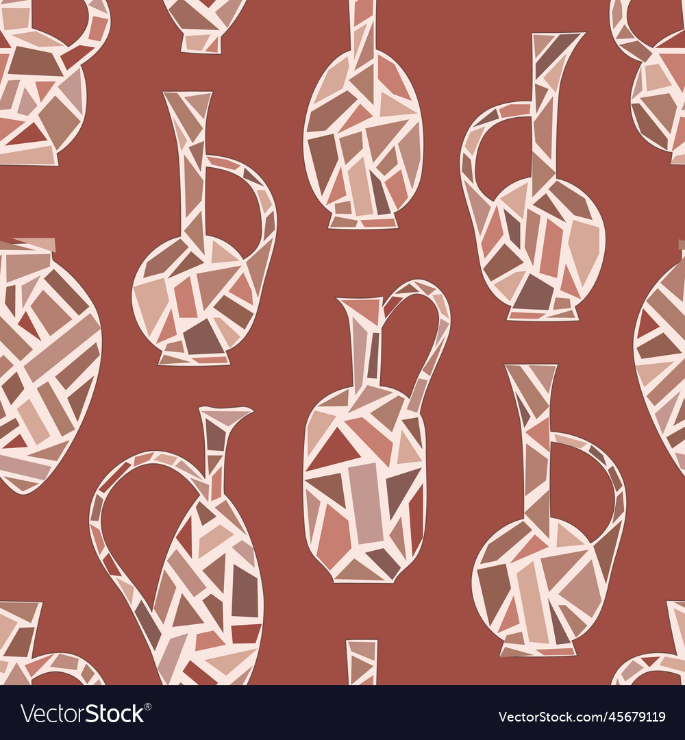 Kvevri seamless pattern traditional