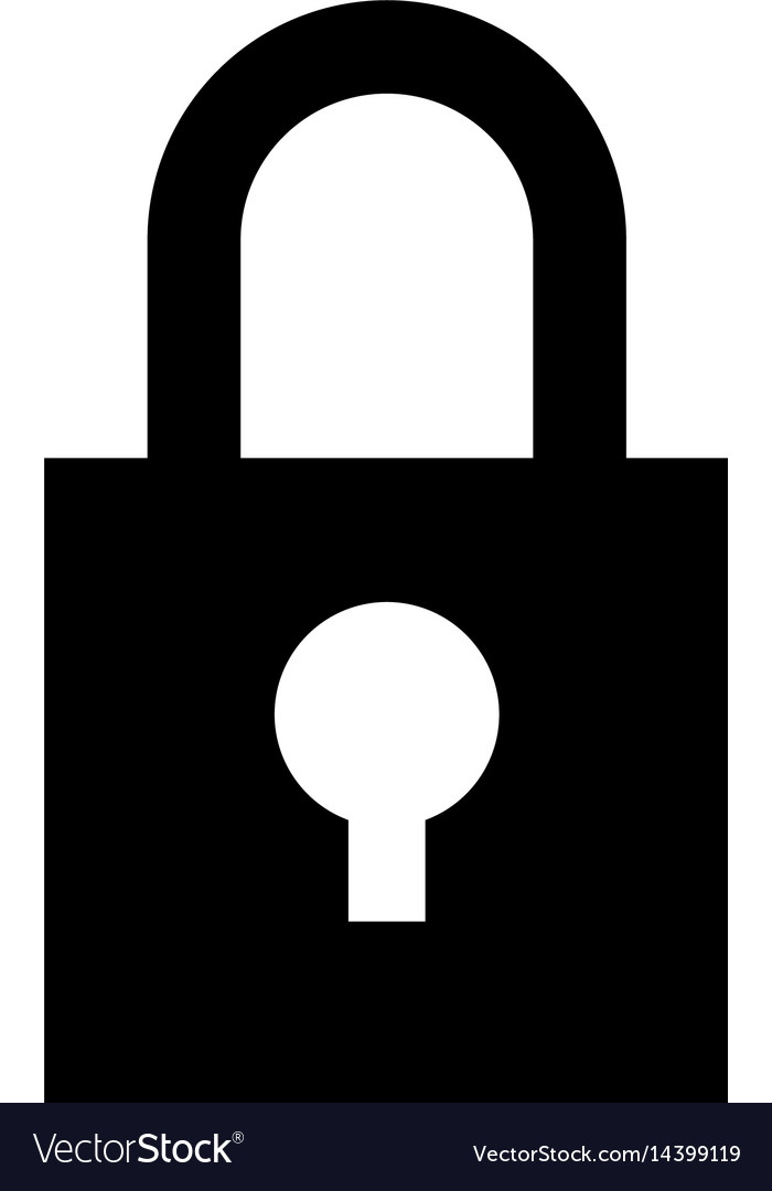 Padlock security device Royalty Free Vector Image