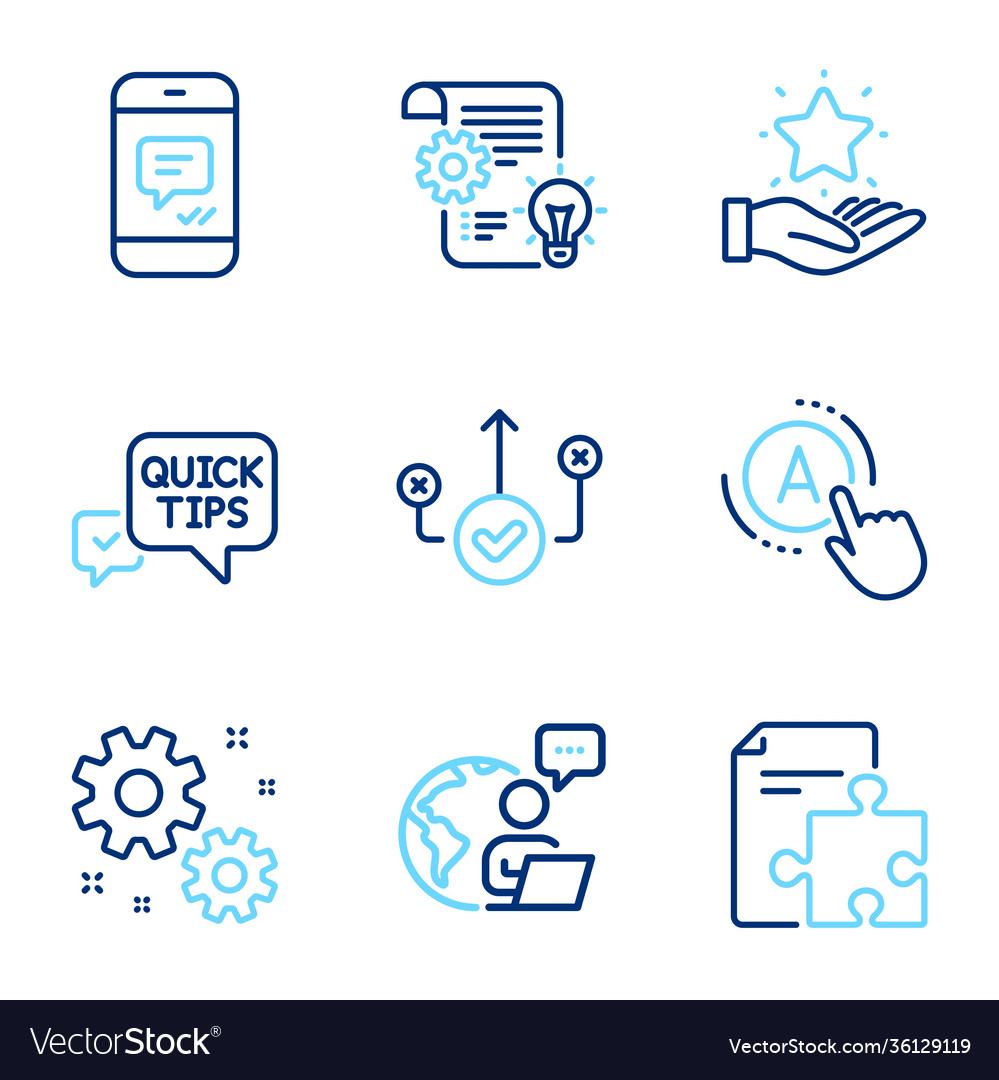 Technology icons set included icon as ab testing vector image Technology icons set included icon as ab testing